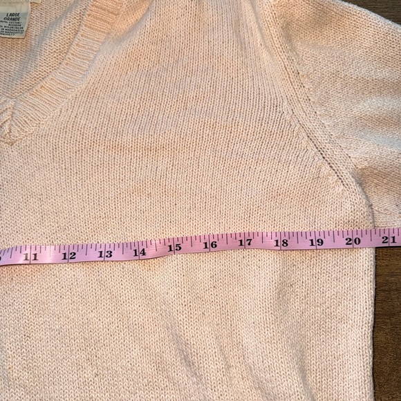 St John Bay Women’s Hooded Sweater Cream Color size L - Picture 4 of 8